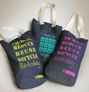 bolsos de jeans pintados a mano